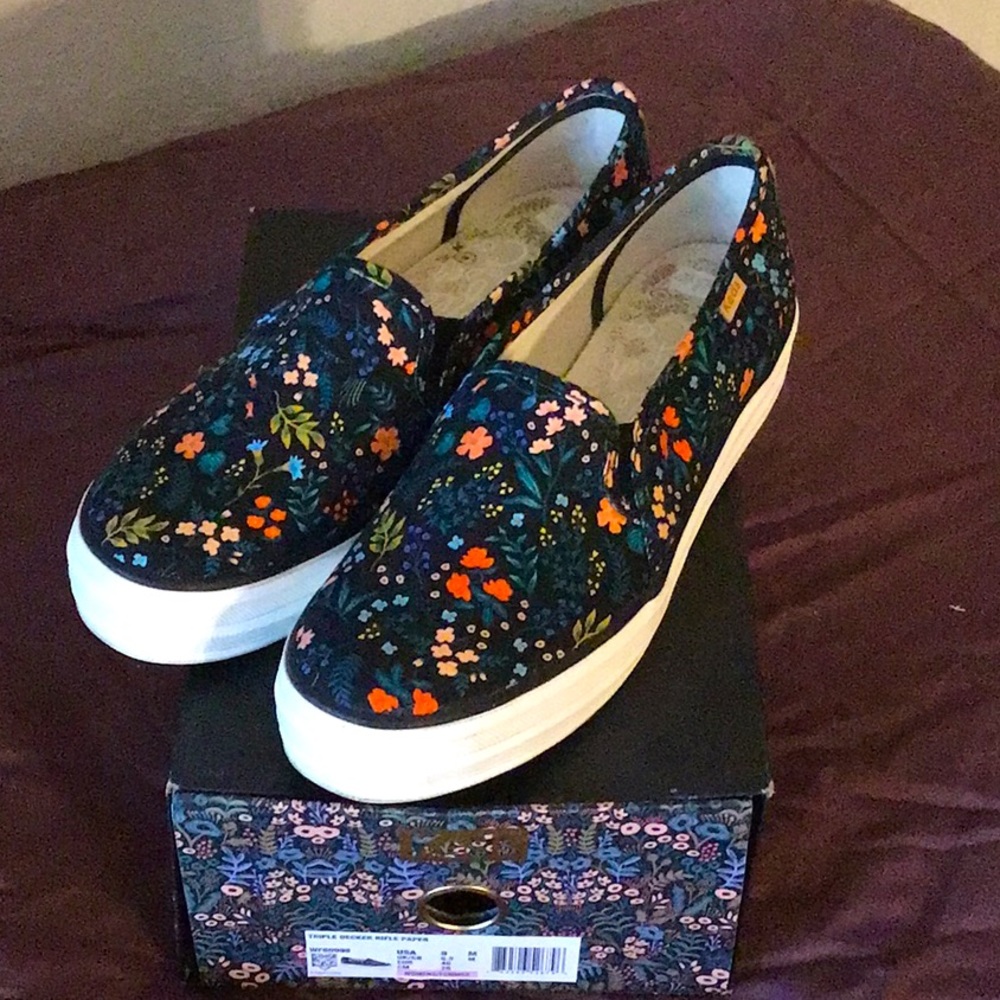 Rifle Paper Co/Keds Triple Decker Canvas Floral
